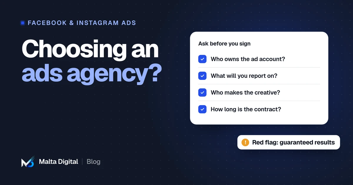 Malta Digital blog: How to choose a Facebook ads agency