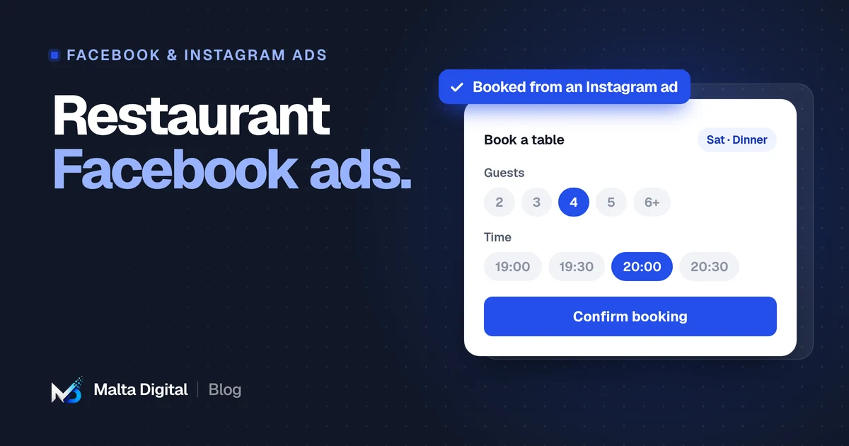 Malta Digital blog: Facebook ads for restaurants