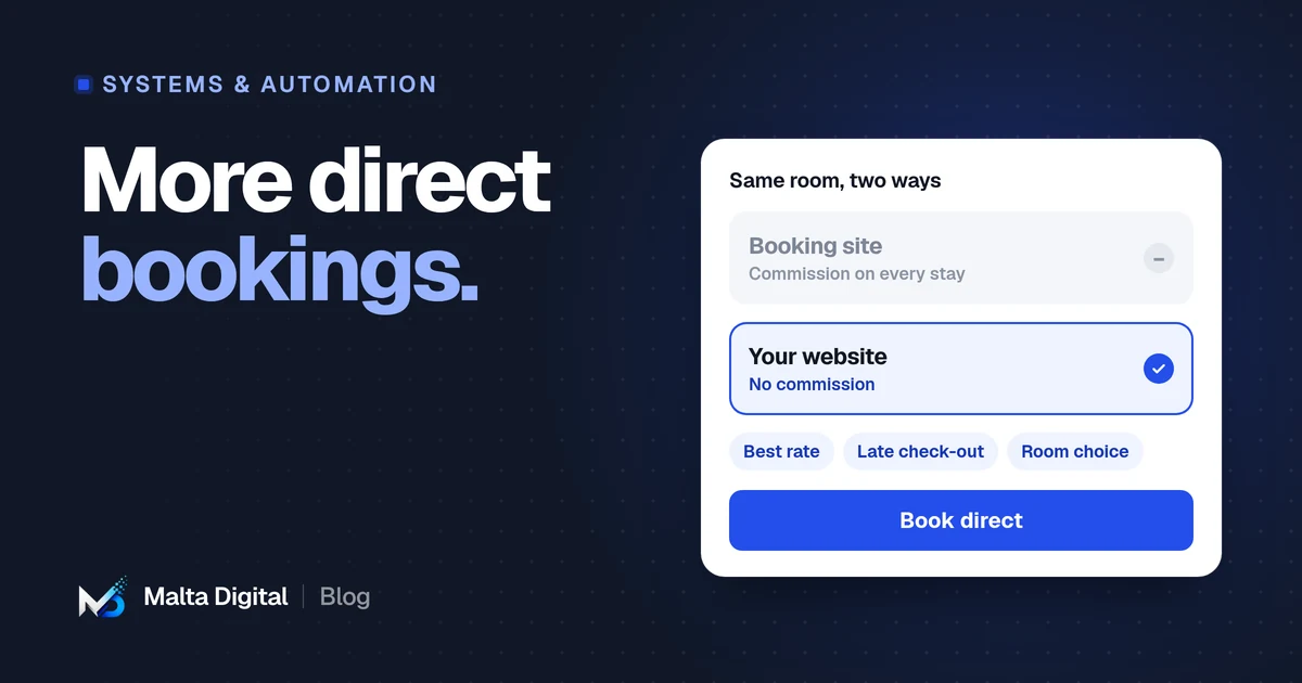 Malta Digital blog: More direct bookings for hotels