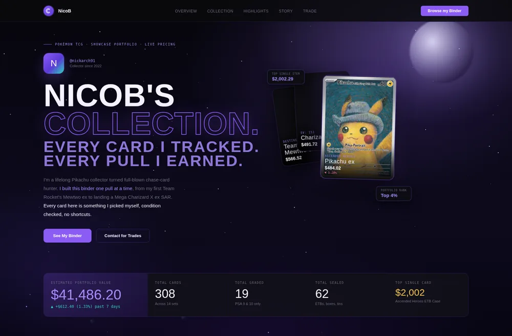 NicoB Collection website preview