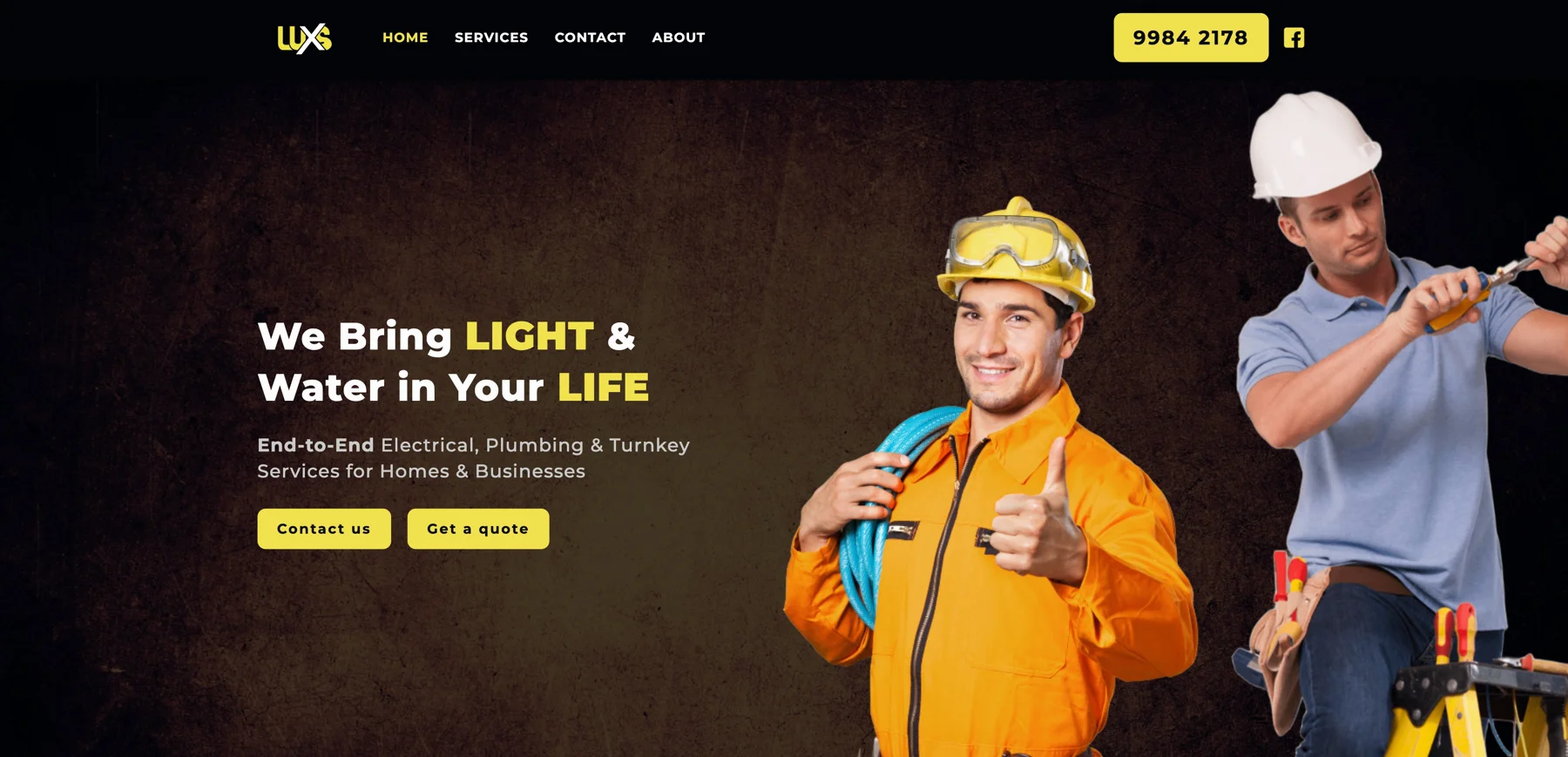 LUXS Services website
