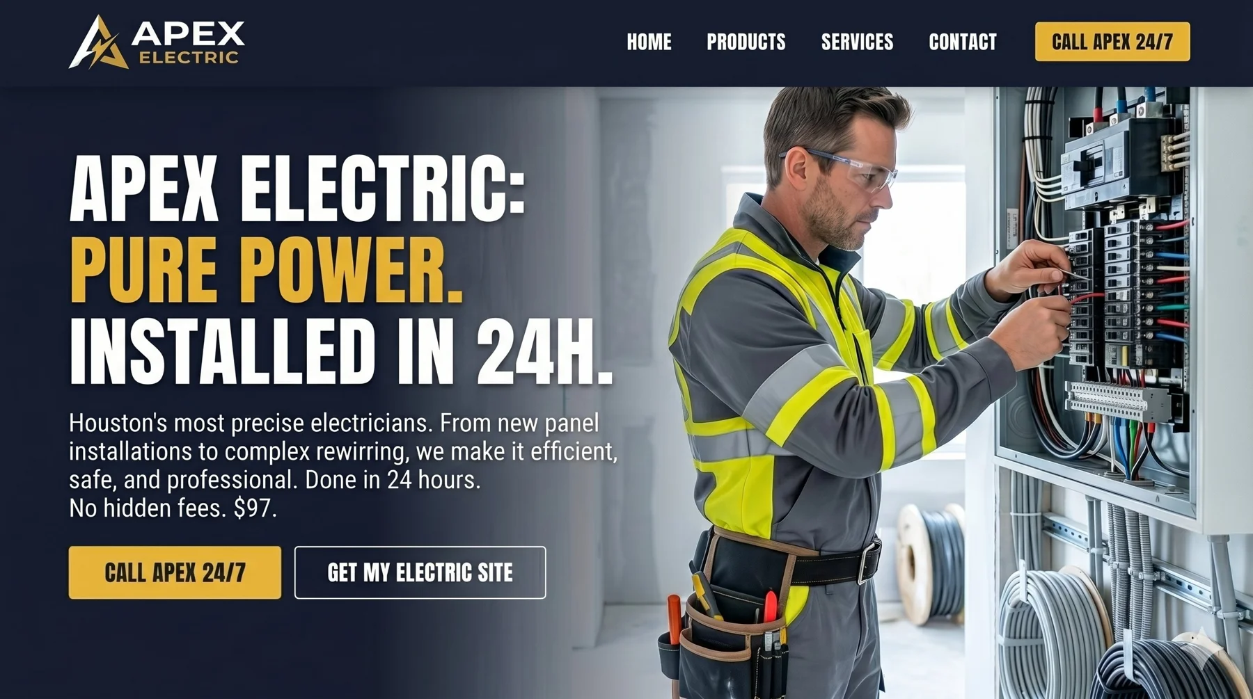 Apex Electric website