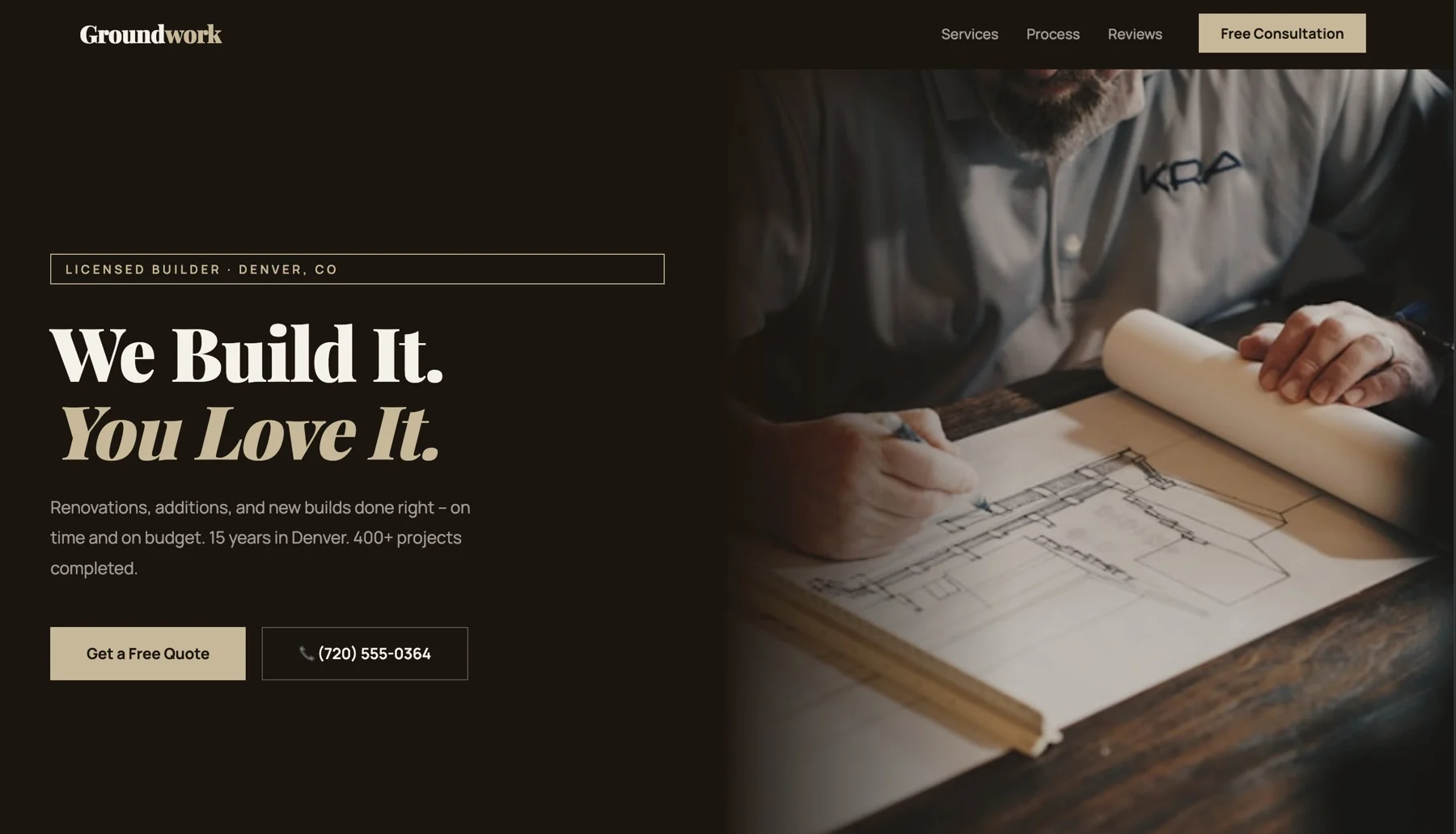 Groundwork Builders website