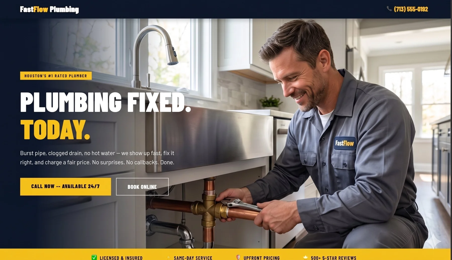 FastFlow Plumbing website