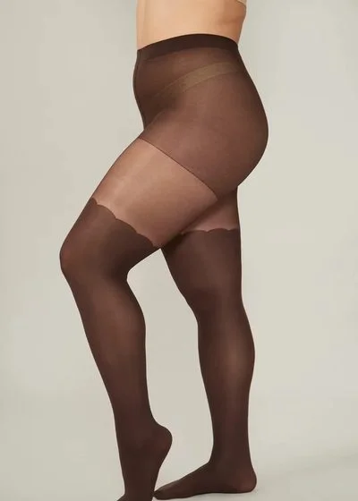 Pompea hold-up stockings dark chocolate, Malta