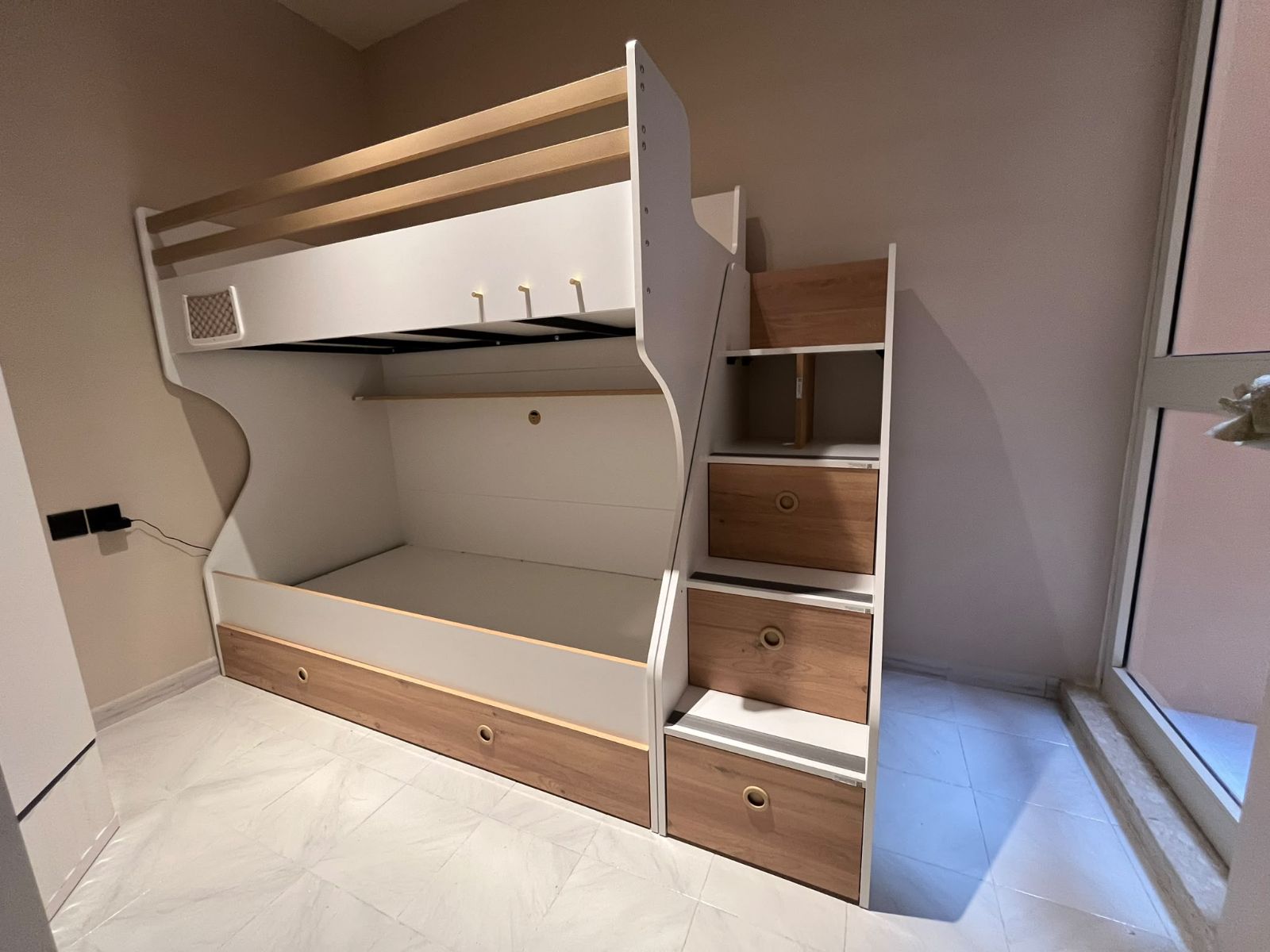 Bunk bed with storage stairs — Kids' Rooms, Malta