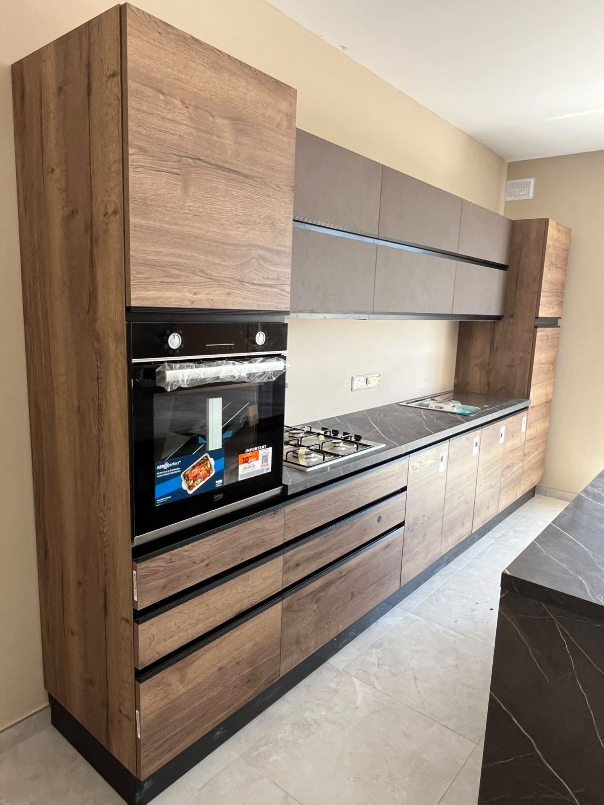 Wood-finish kitchen — Kitchens, Malta