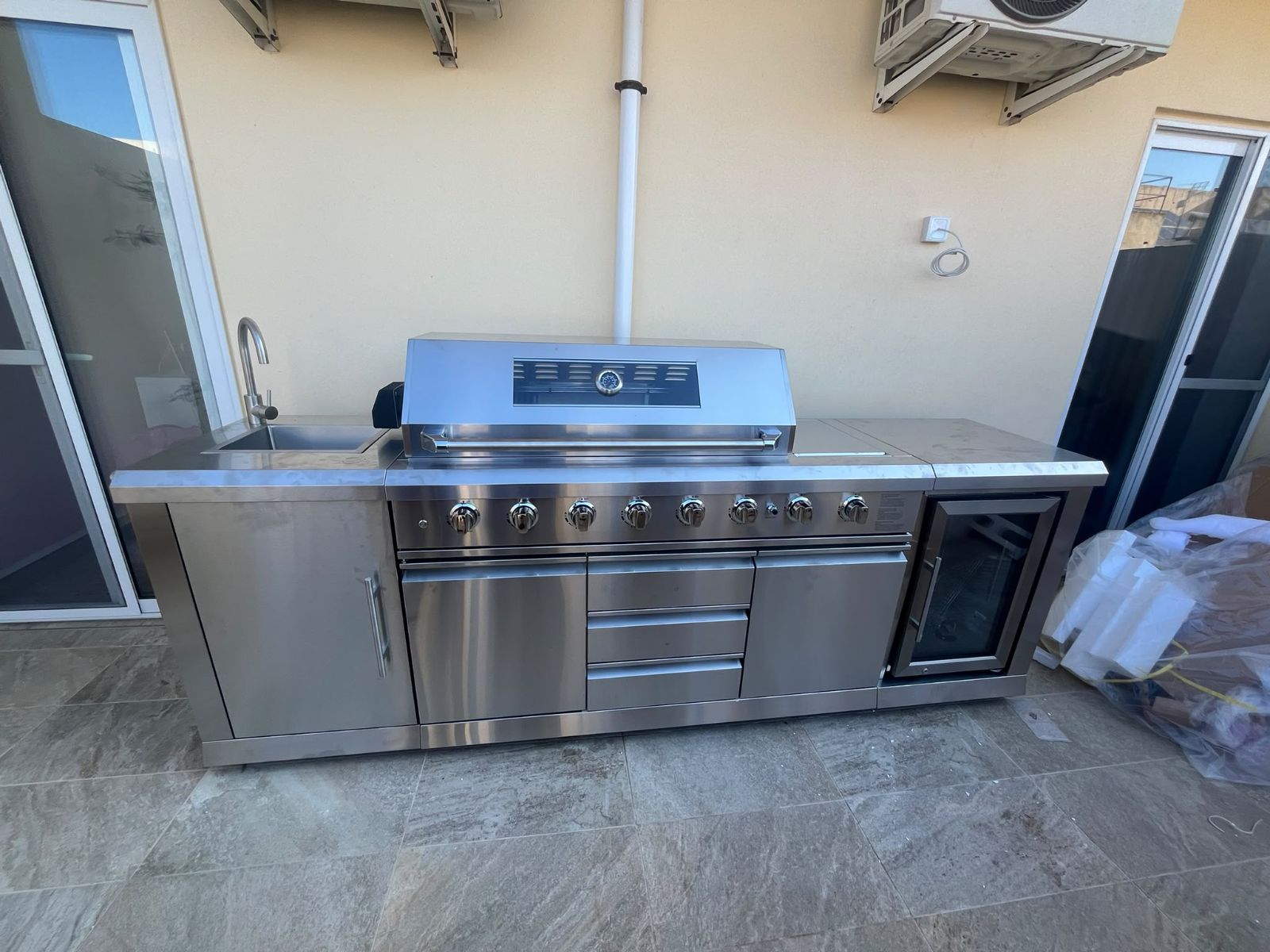 Stainless steel outdoor kitchen — Outdoor Kitchens, Malta