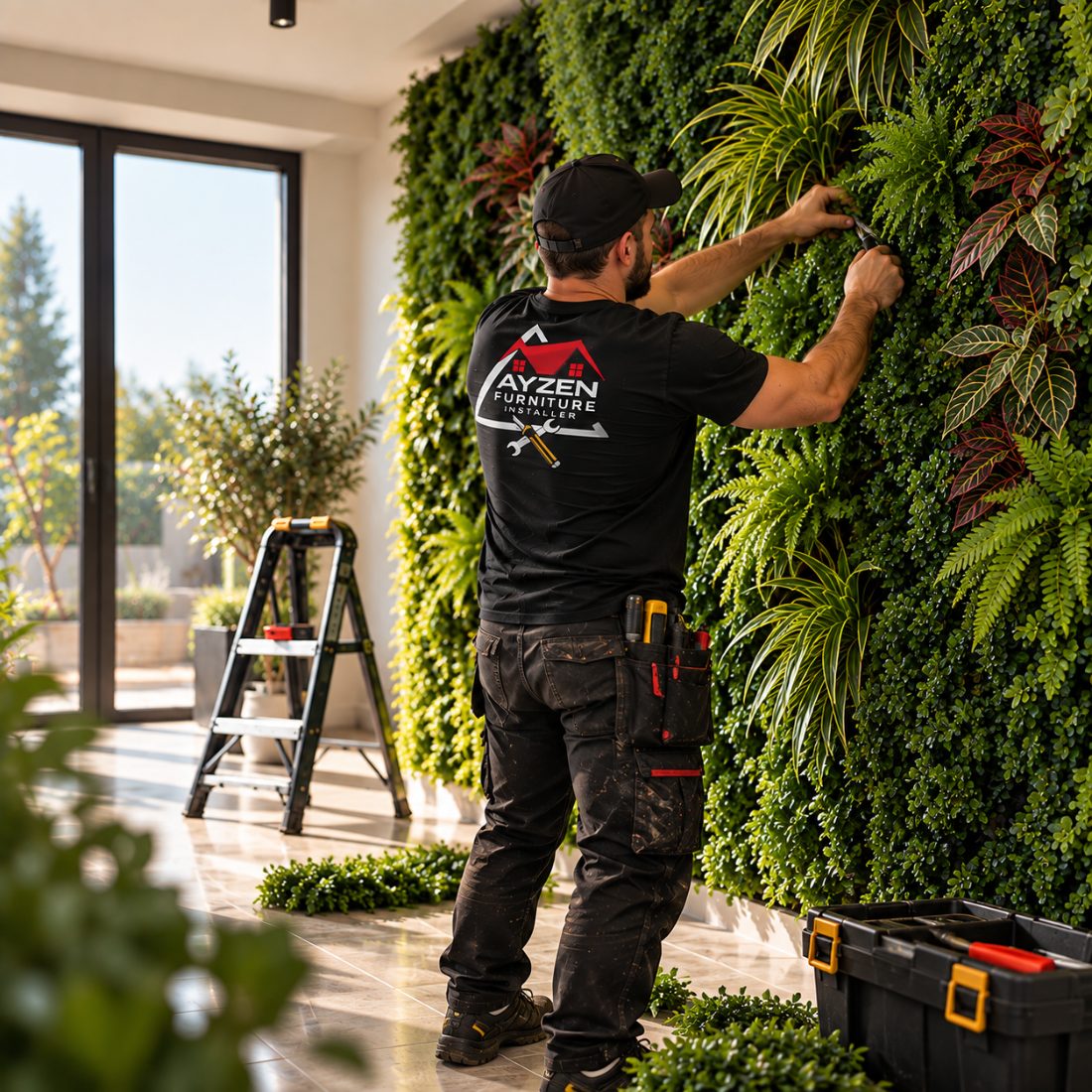 Wall Grass Installation in Malta