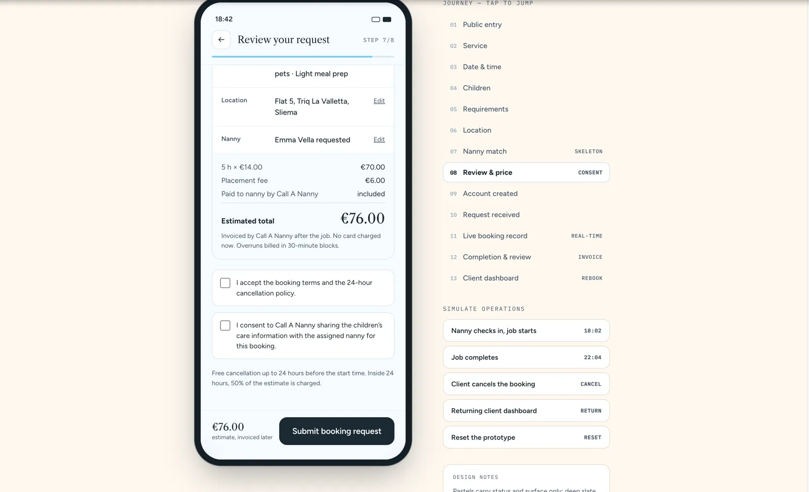 Client journey, step 12