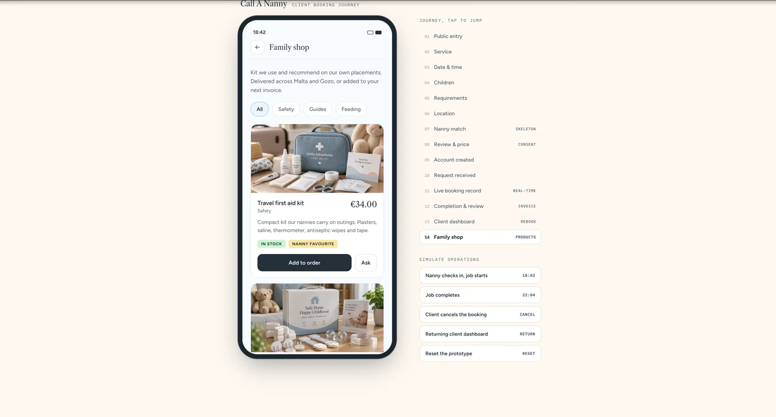 Client journey, step 23