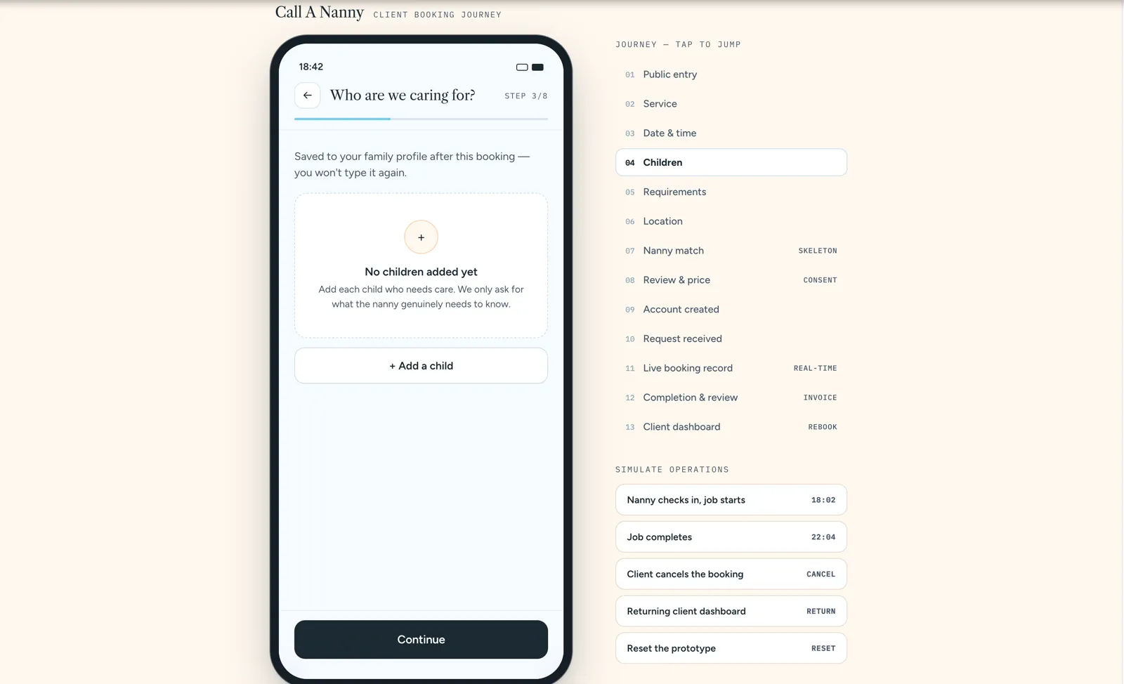 Client journey, step 4
