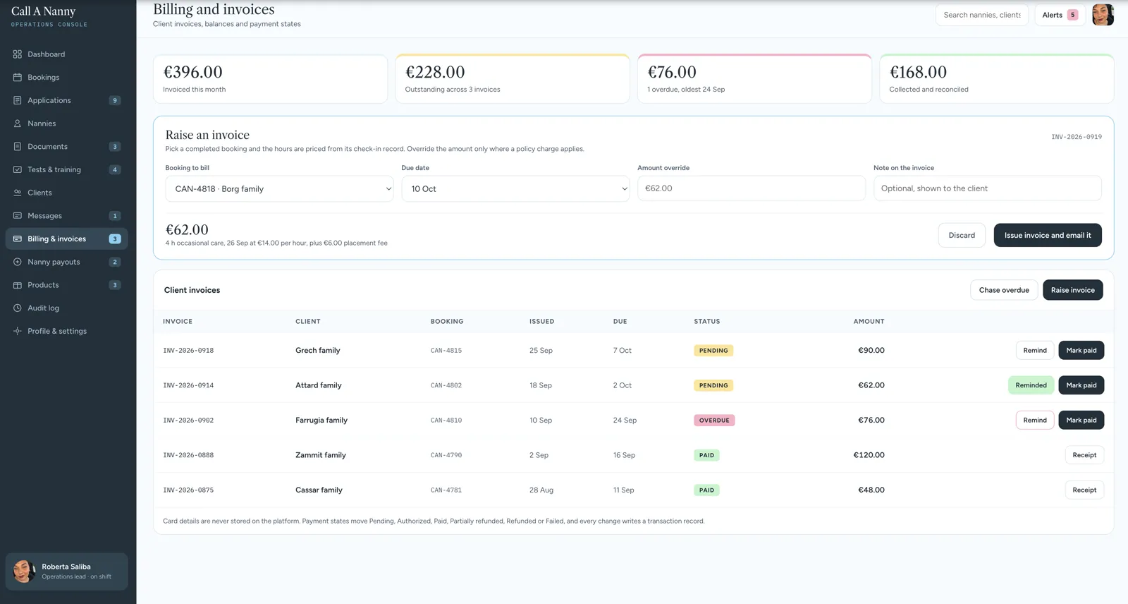 Billing and invocies